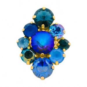 NEW TOVA women's natalie ring in blue